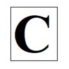 Бусины с буквами деревянные C